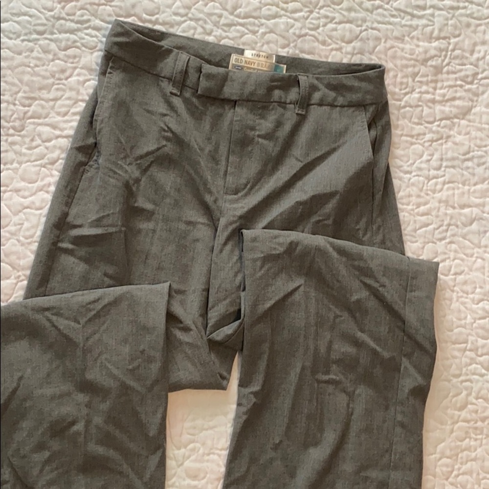 Grey old navy slacks